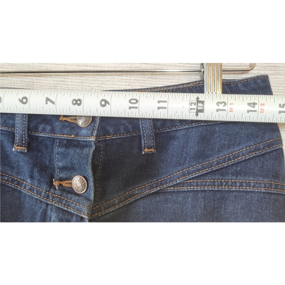 Pacsun Womens Denim Jean Mini Skirt Size 25 100% Cotton Blue Button Down Pockets - Picture 5 of 10